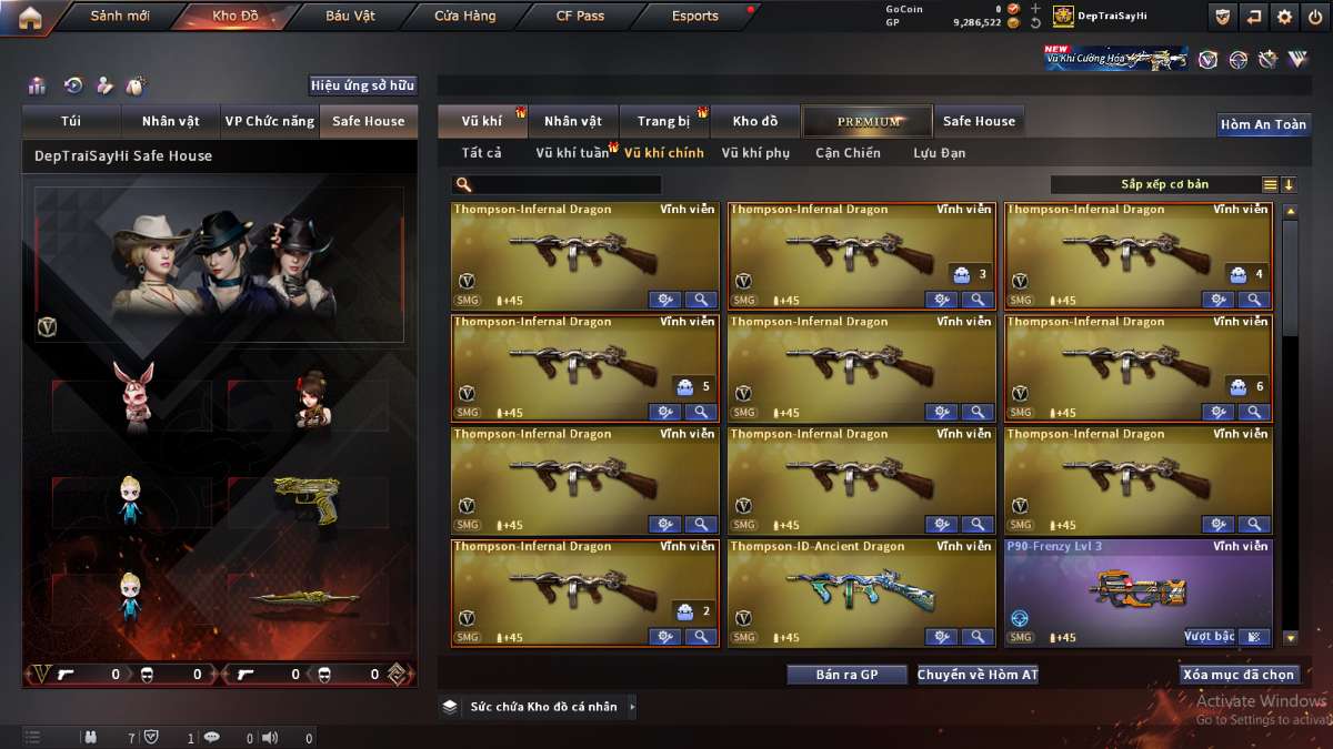 shop acc cf uy tin gia re